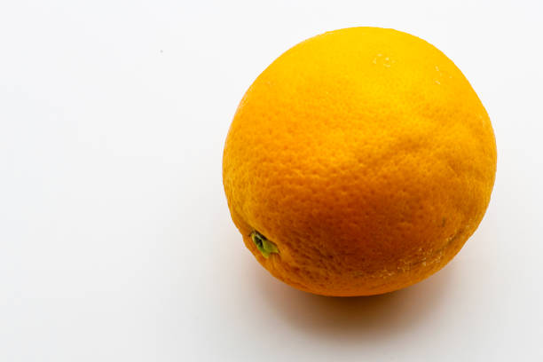 Orange citrus isolated on white background. Orange with clipping path.