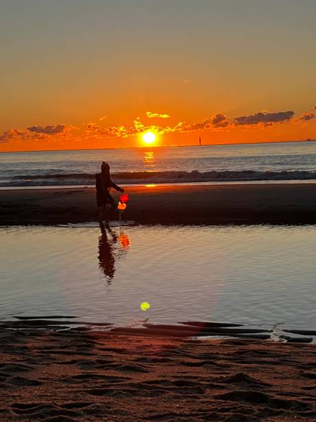 istock Beautiful, atmospheric sunset by the sea 2177032863