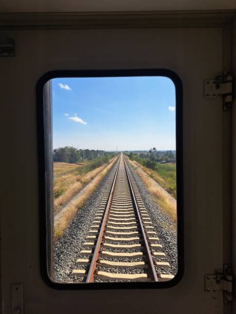 istock A view of the railway track from the train window 2177034553