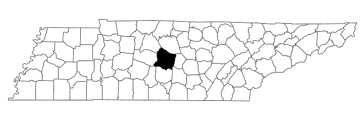 Where Is Rutherford Map Of Rutherford County In Tennessee State On White Background Single ...