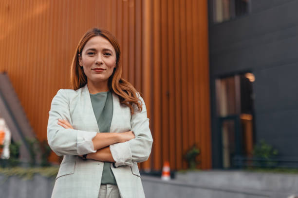 istock Confident Professional Woman Standing in an Urban Setting 2177045527