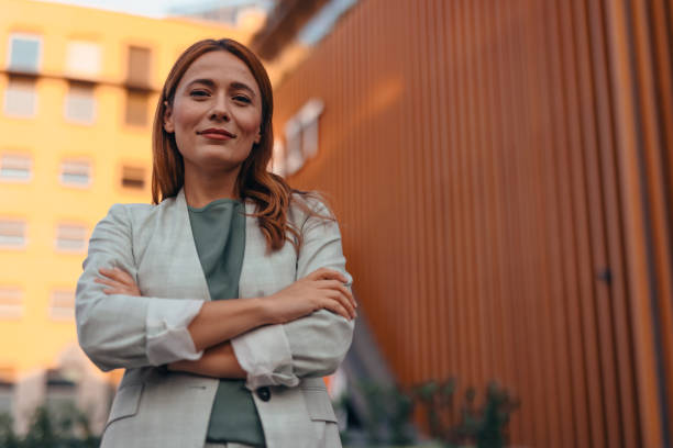 istock Confident Professional Woman Standing in an Urban Setting 2177045543