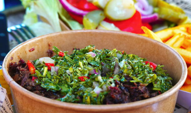 istock Closeup Colorful Fresh Salad Bowl Paper Container 2177046108