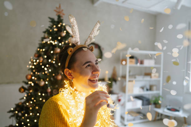 istock Christmas party in my home 2177058671