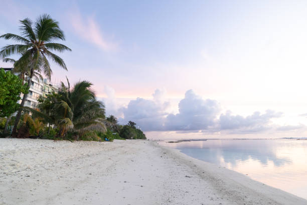 Hulhumale sunrise beach captions in Maldives