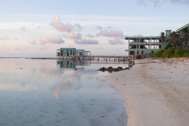 Hulhumale sunrise beach captions in Maldives