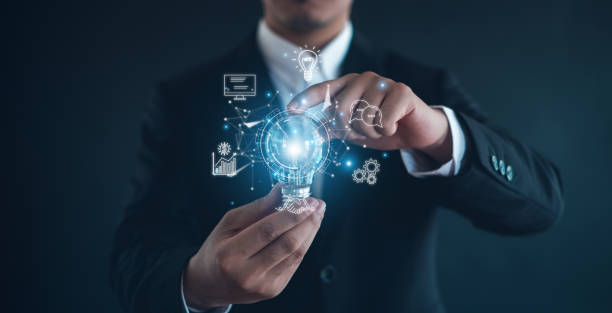 istock innovative technology in science and communication concept,Innovation, Hands holding light bulb for Concept new idea concept with innovation and inspiration. 2177067930