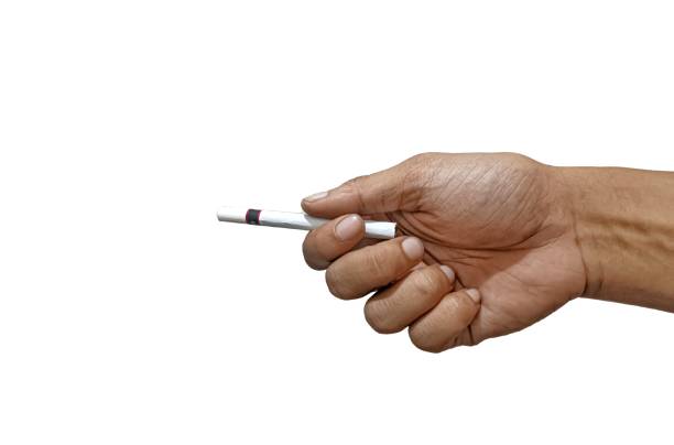 istock Man giving a Cigarette, white background, cigarette concept. No smoking. 2177070828
