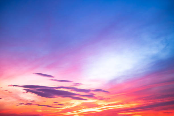 istock Beautiful , luxury soft gradient orange gold clouds and sunlight on the blue sky perfect for the background, take in everning,Twilight, Large size, high definition landscape photo 2177071627