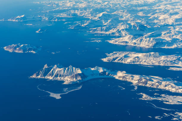 Mountains and Sea Over Greenland