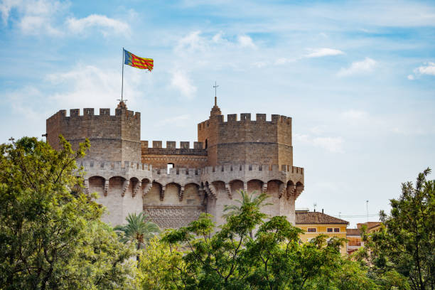 istock Towering gate Torres de Serranos main attraction of Valencia 2177083399