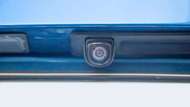 istock Car rear view camera for parking assistance. 2177085257