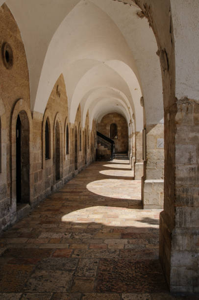 istock Arched stone passage in the Old City of Jerusalem. 2177085843