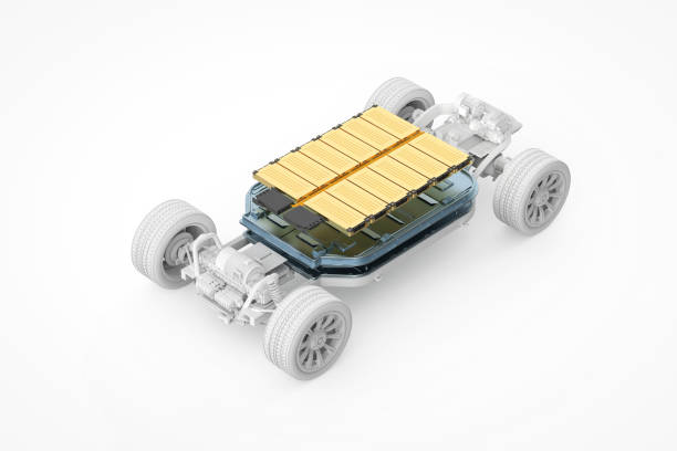 istock Ev car or electric vehicle with battery pouch cells 2177087819