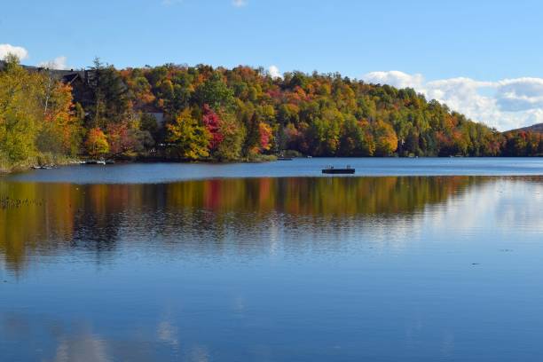 istock Autumn reflection at Lake Moore, Mont Tremblant 2177090713