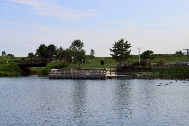 istock Wood Dock at the Lake 2177092205