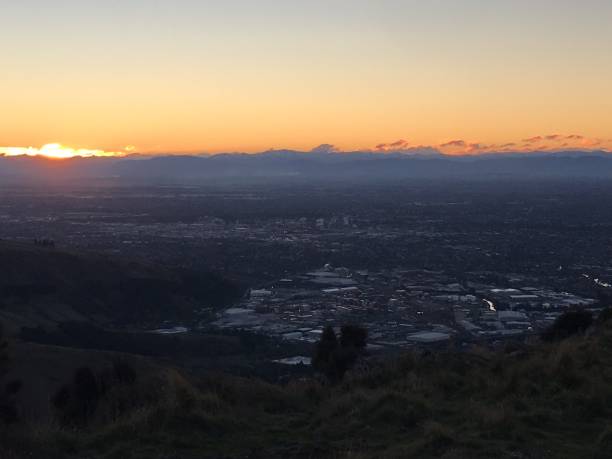 istock Sunset over the cityscape 2177092218