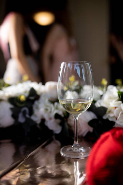 istock Young bridesmaids having fun in hotel room, selective focus on the champagne 2177092505