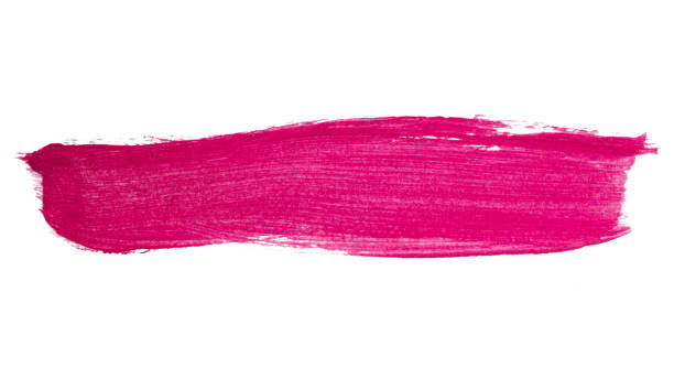istock Pink smear paint or cream isolated on white background 2177101937