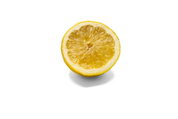 Half Lemons Isolated on White