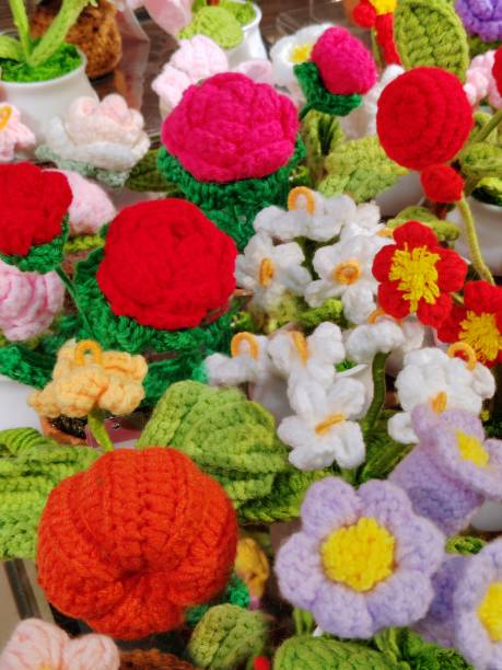 istock Crochet Pin Cushion Flower 2177110258