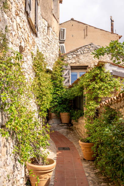 istock Old stone buildings in Eze, France 2177114900