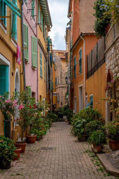 istock Narrow medieval streets in Villefranche 2177118380