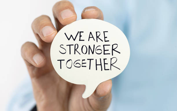 istock We Are Stronger Together - Motivational Speech Bubble 2177120761