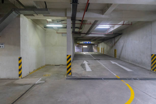 istock Garage in basement of apartment building 2177123070