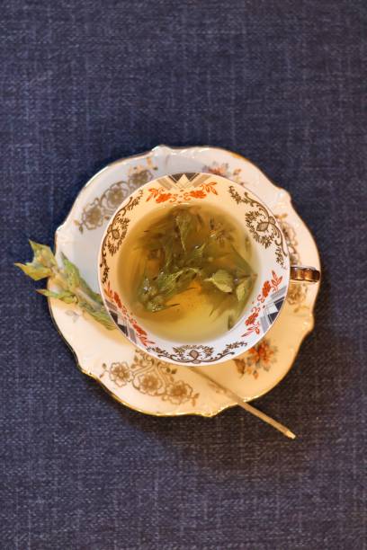 istock Greek mountain tea in a decorative cup 2177124624