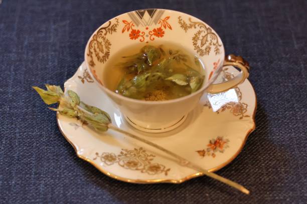 istock Greek mountain tea in a decorative cup 2177124631