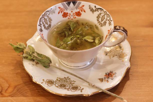 istock Greek mountain tea in a decorative cup 2177124640