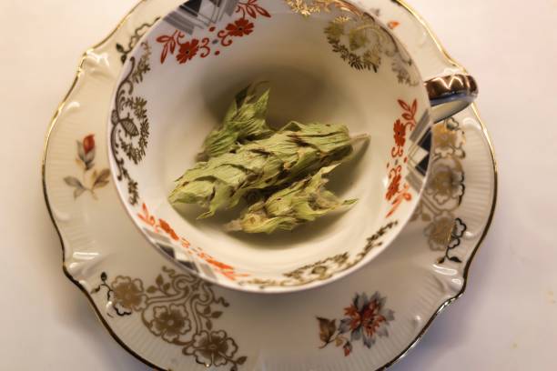 istock Greek mountain tea in a decorative cup 2177124647