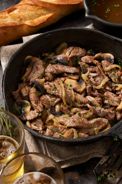 istock Preparing Beef Dip Sandwich's with Chopped Beef Tenderloin 2177126757
