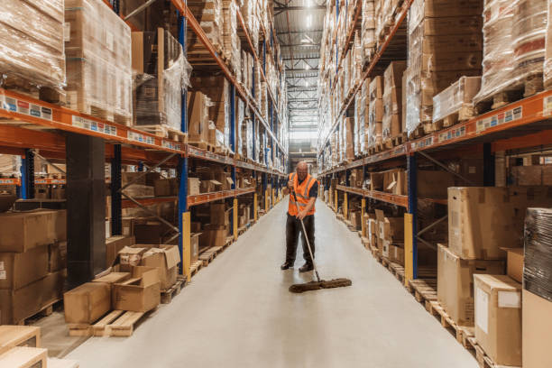 istock Handsome middle aged man warehouse worker during his daily duties on site 2177136011