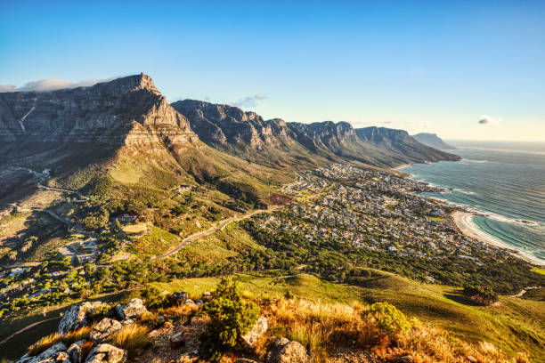 istock Cape Town during a Sunny Day overlooking Camps Bay Beach with Table Mountain and Twelve Apostles in the Background 2177136131