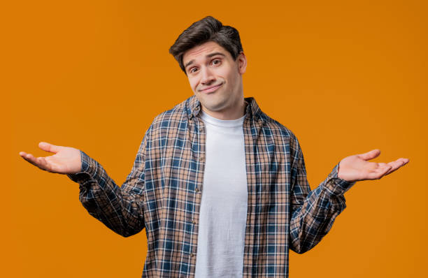 istock Ignorant mature 30s man, shoulders up - can't help, makes gesture I dont know 2177138216