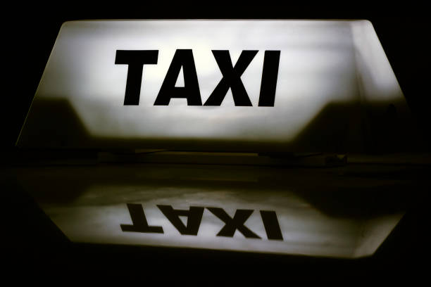 Taxi teken verlicht