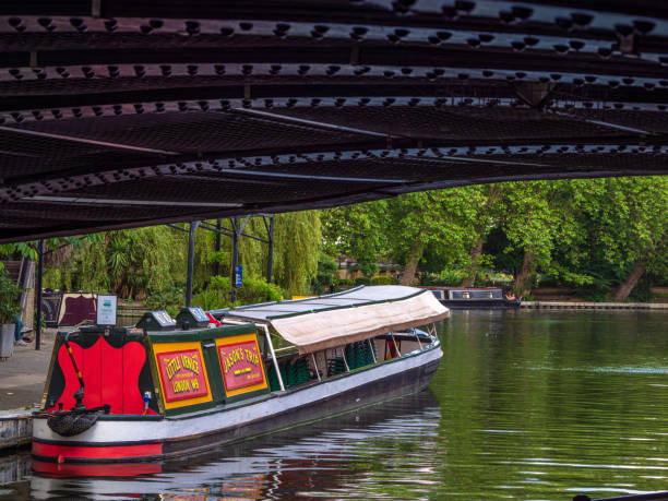 London, United Kingdom - June 25, 2024: Little Venice in London is a picturesque and tranquil waterside setting located near Paddington.