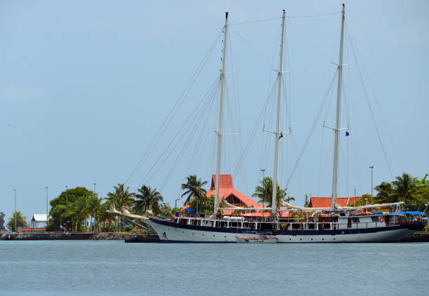 the SV Mandalay is a classic tall ship, originally built in 1923 as a schooner for financier E.F. Hutton and christened as the Hussar. Later, it served as a private yacht for various owners, including the sea-going educational venture Sea Cloud. At 163 feet in length, the Mandalay combines traditional maritime craftsmanship with modern amenities, offering a nostalgic sailing experience. Over the years, it has been primarily used for chartered Caribbean cruises, allowing guests to explore exotic locations while aboard a historic vessel.