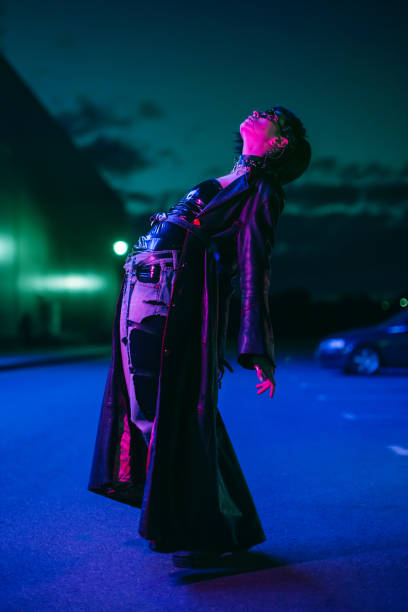 istock Cyberpunk. Gothic style. Fashion model 2177151152