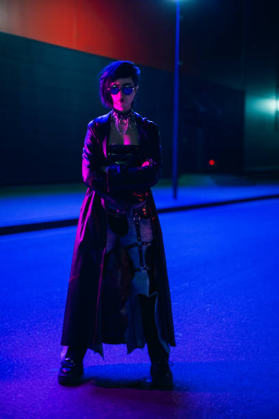 istock Cyberpunk. Gothic style. Fashion model 2177151153