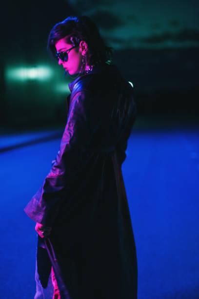 istock Cyberpunk. Gothic style. Fashion model 2177151161