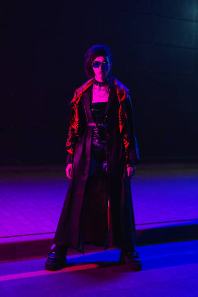istock Cyberpunk. Gothic style. Fashion model 2177151179