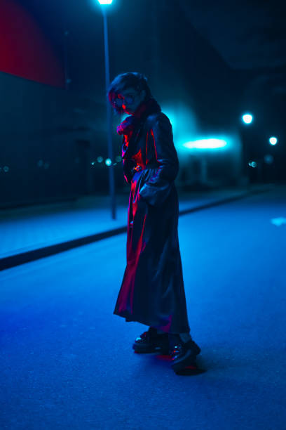 istock Cyberpunk. Gothic style. Fashion model 2177151895