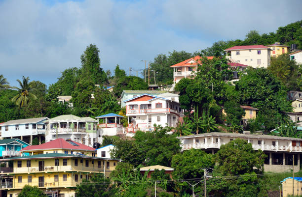 istock Houses and rainforest, hills around Castries, Saint Lucia 2177152306