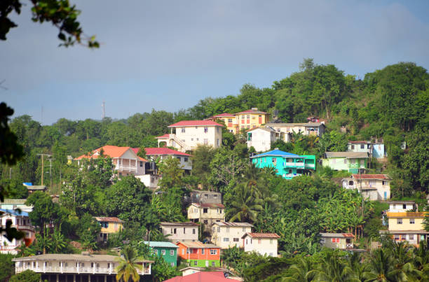istock Houses and rainforest, hills around Castries, Saint Lucia 2177152365