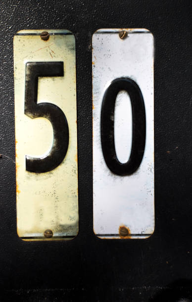 istock Number 50 House Address (Close-Up) 2177155329