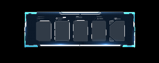 Data Slot Futuristic Technology Interface Display With Glowing Accents Showcasing ...