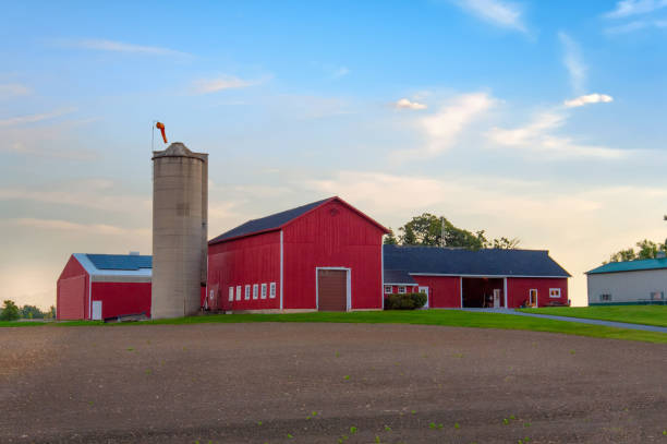 istock Beautiful Red Barn with windsock- Near Kenosha, Wisconsin 2177165709
